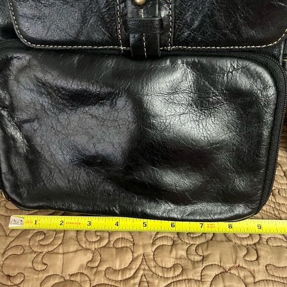 Aurielle Black Leather Backpack - Picture 10 of 12